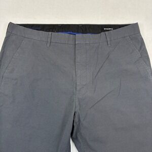 Bonobos Dress Pants Men 38/32 Grey Weekday Warrior Thursday Micro Check Trousers